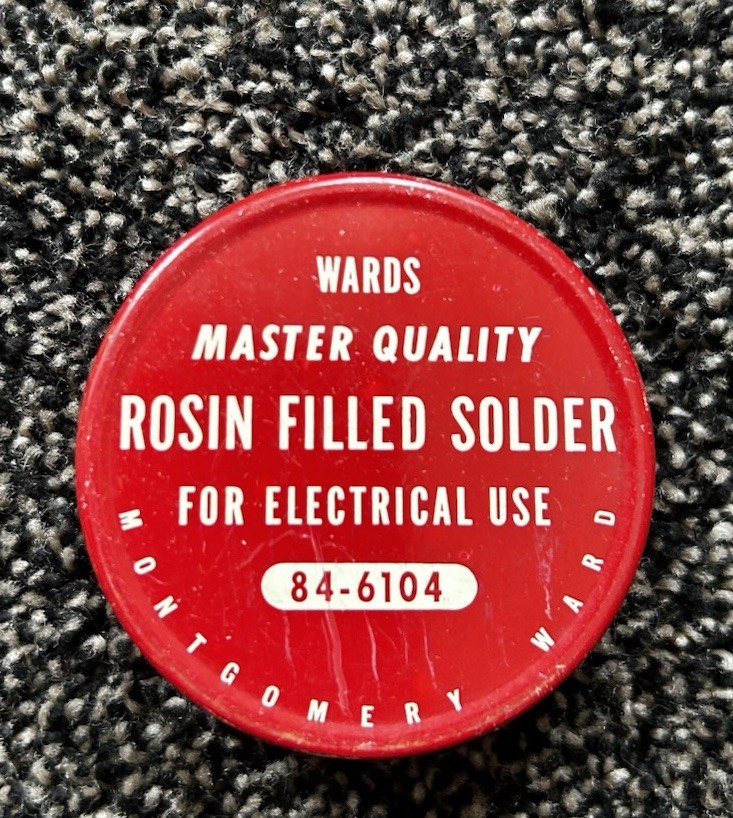 Vintage Wards Rosin Solder Tim