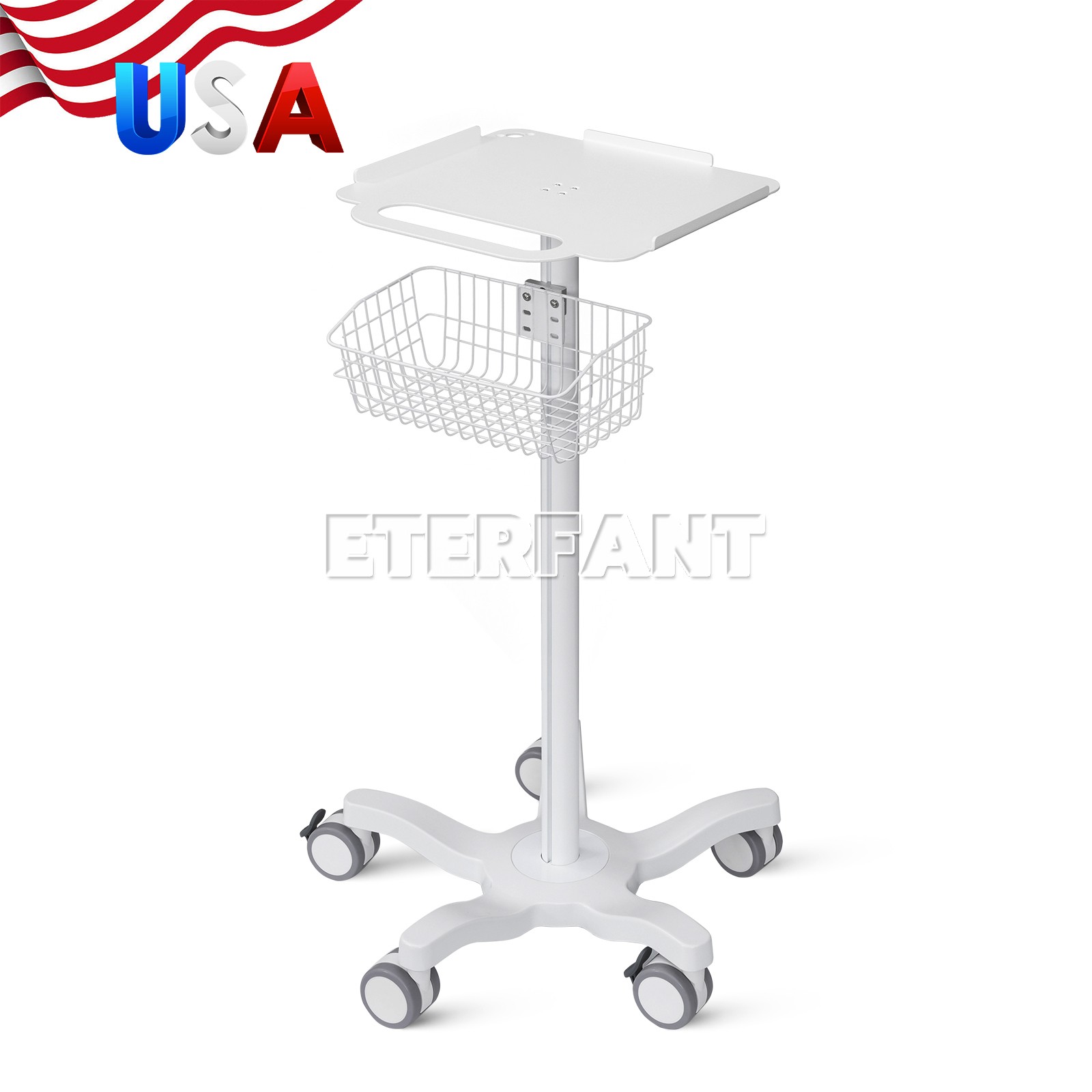 Dental Medical Mobile Trolley Cart for Ultrasound Imaging Scanner Trolley US