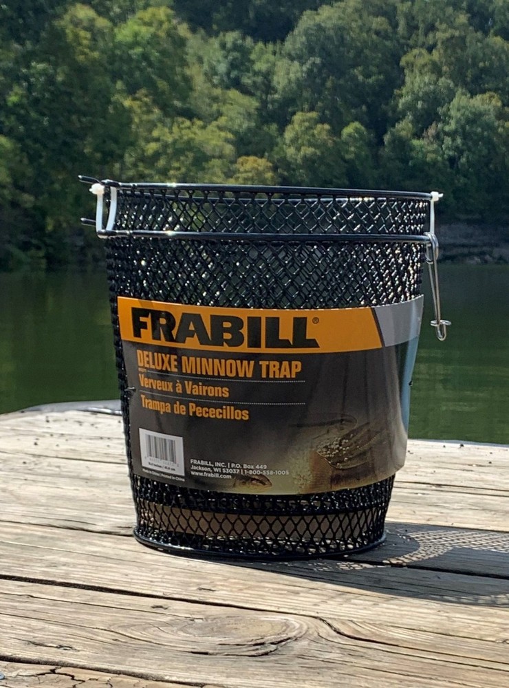 Frabill Torpedo Minnow Trap, Durable Mesh for Efficient Bait Catching