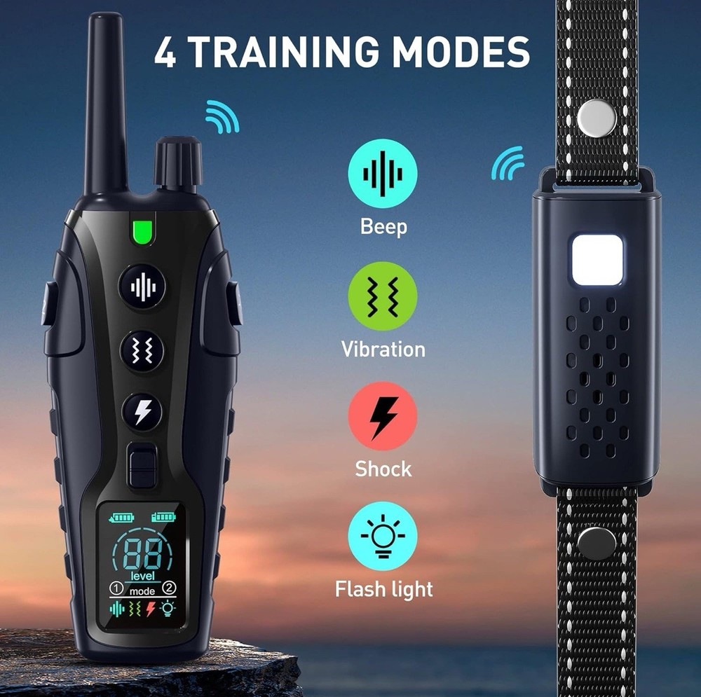 Remote Training Collar, Water Proof, & Rechargeable (READ DESCRIPTION) -B2