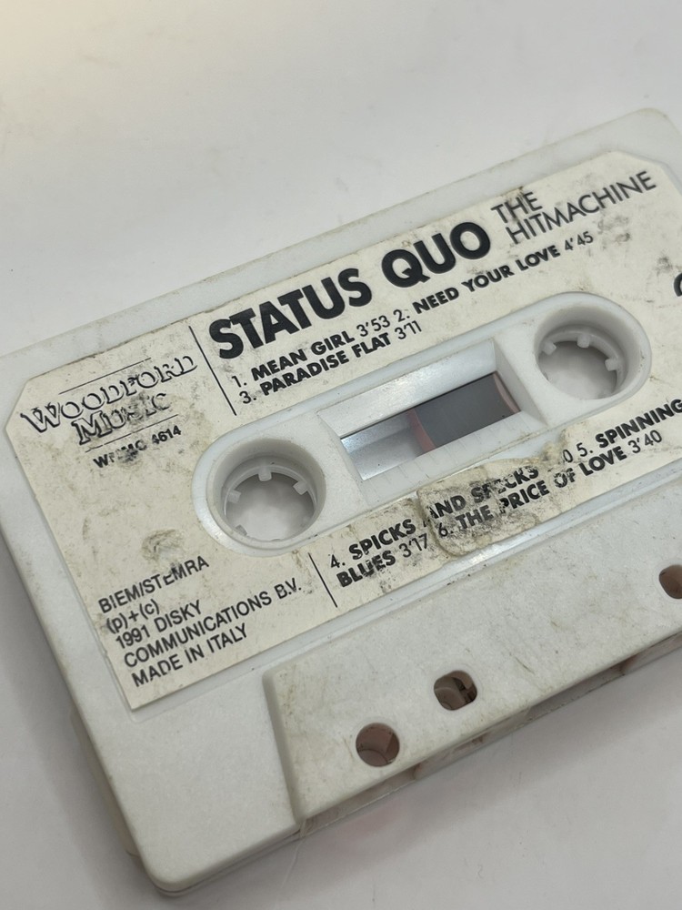 Status Quo 1991 The Hit Machine cassette tape