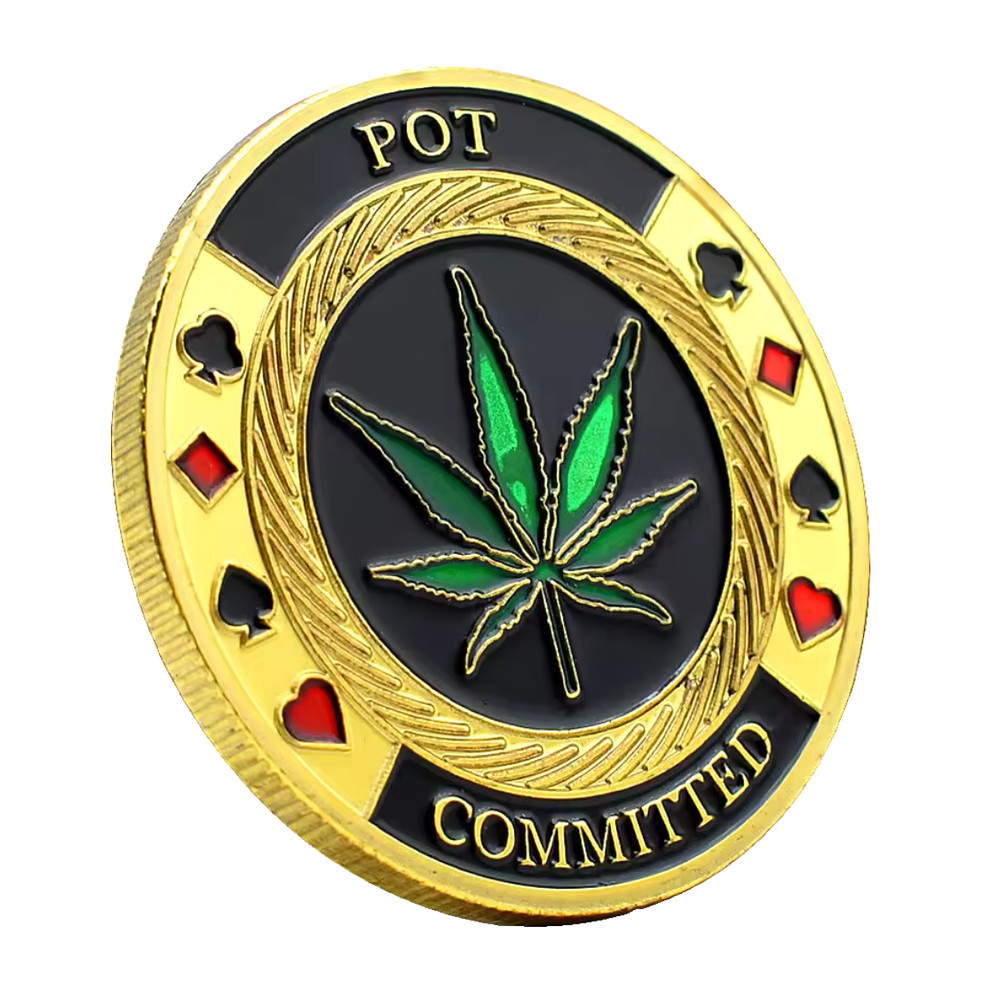 Pot Committed - Metal Guard Card Protector (Clear Cover Included)