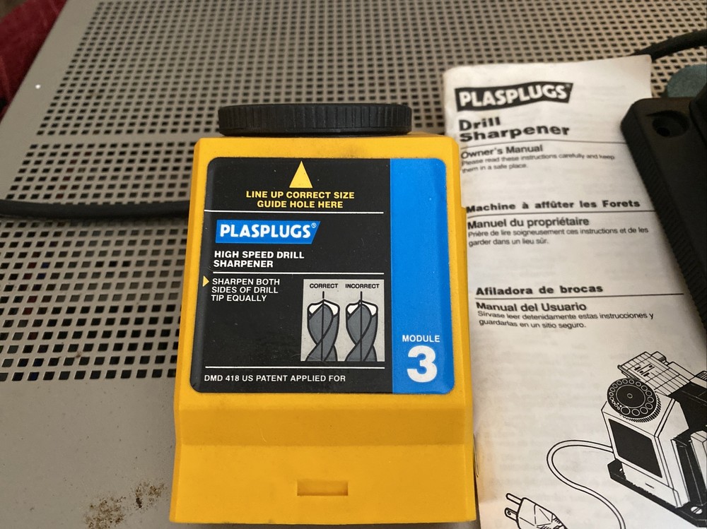 Plasplugs 2 module Drill sharpener Used Tested
