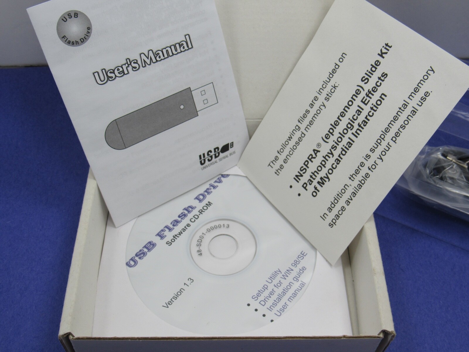 Rare Inspra Flash Drive + Metal Stethoscope Tag Drug Rep Pharmaceutical Promo