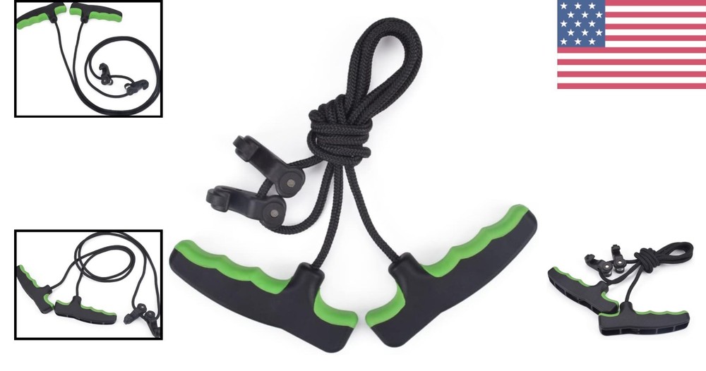 Double Handle Crossbow Cocking Device - Adjust 65'' Ergonomic Tool for Safety