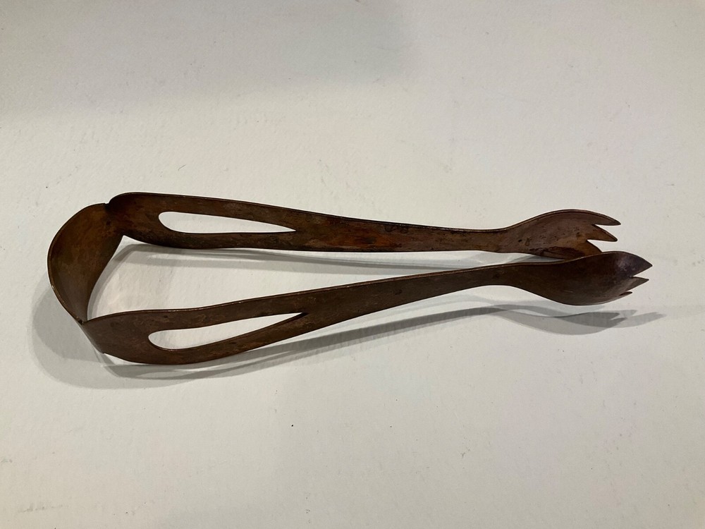 Vintage Copper Ice Tongs