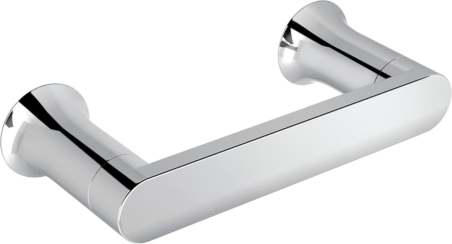 Moen BH3808CH Modern Wall Mount Pivoting Toilet Paper Holder in Chrome Finish