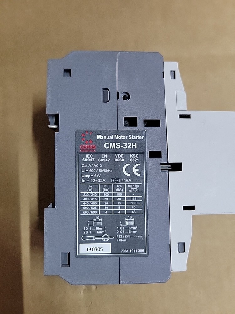 1 CERUS CMS-32H MANUAL MOTOR STARTER