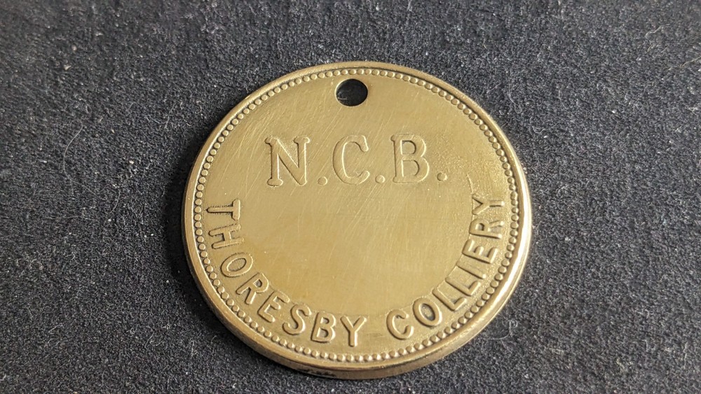 Thoresby Colliery NCB Check Tally Unissued Mint
