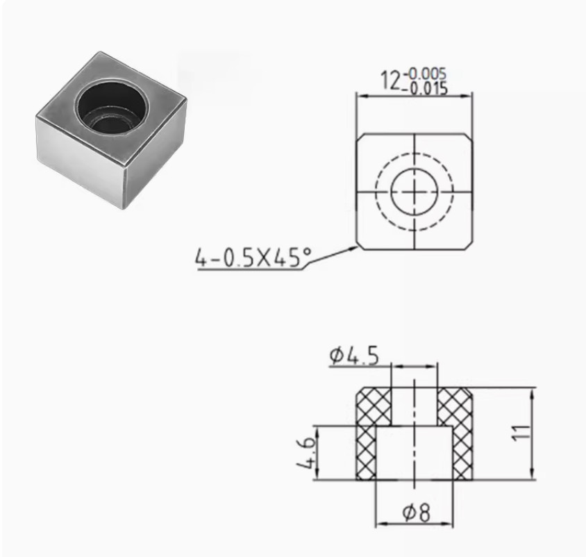 BMT turning milling compound lathe fixed tool holder center positioning block