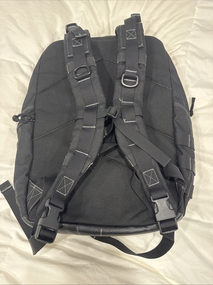 Maxpedition Black Tactical Backpack Nylon Multiple Compartments Bungee Cord Zip