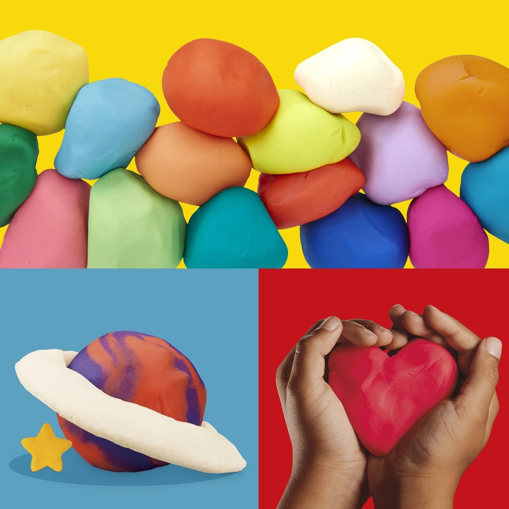 Play-Doh Modeling Compound 24-Pack Case of Colors, 24-Pack, Multicolor