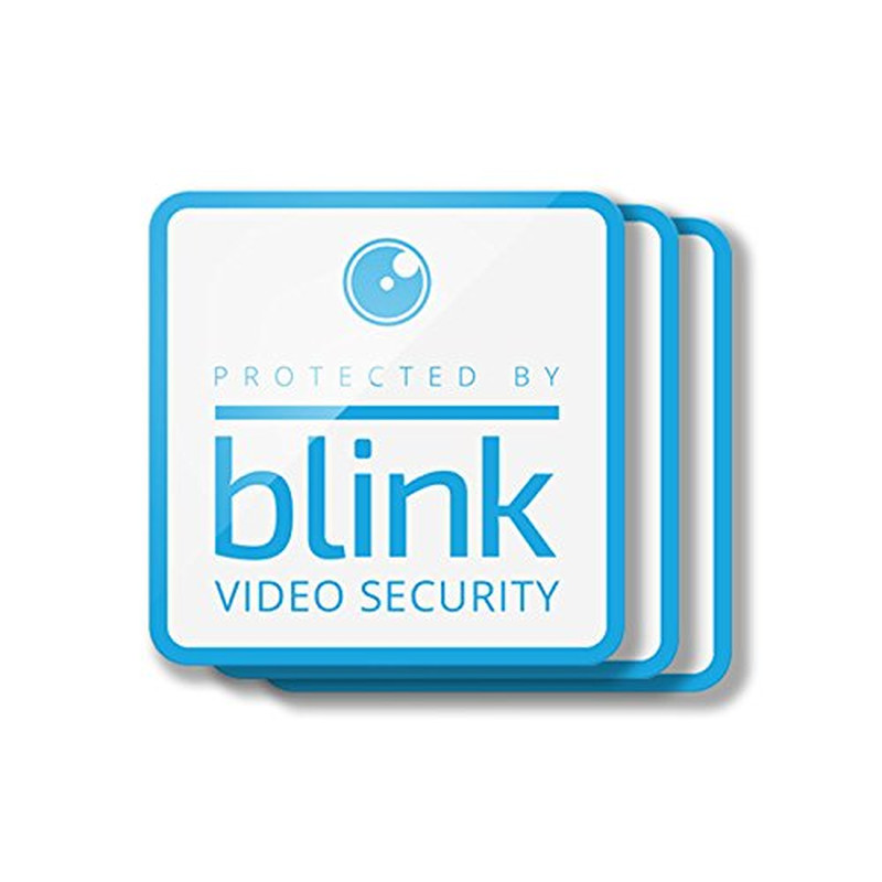 Protected by Video Security Window Decals, Pack of 3