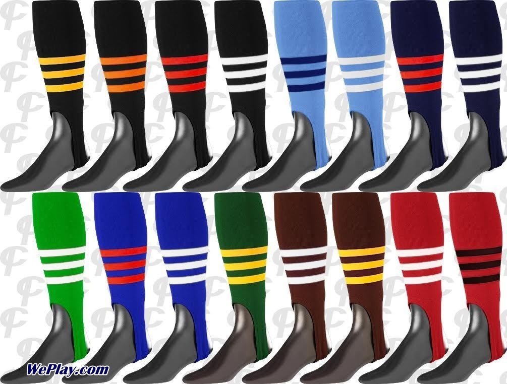 TCK  Stirrups Baseball Softball Twin City Custom Color Stirrup Socks,