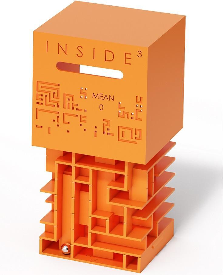 Inside³ Labyrinth 3D Puzzle Maze Cube - Mean