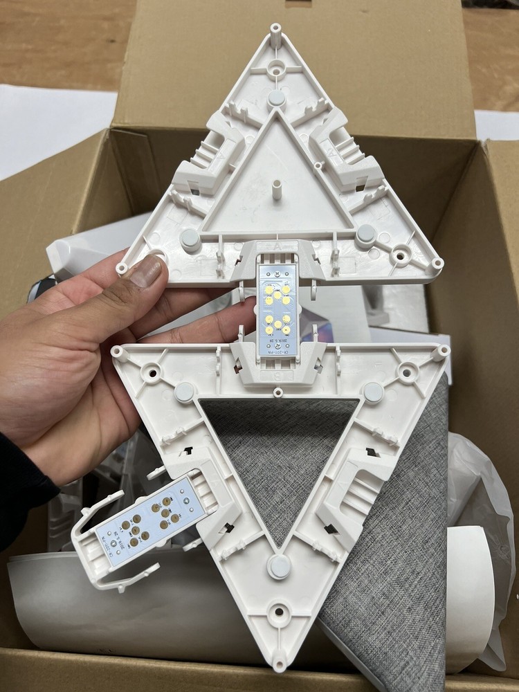 Brookstone Ambient Bluetooth Audio Speaker & LED Wall Panel System W Remote USED