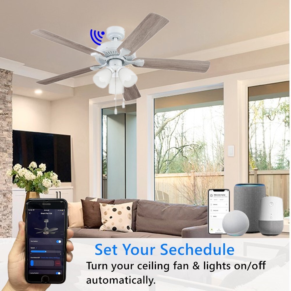 USED mart Wi-Fi Ceiling Fan Remote Control Kit ,Compatible with Alexa & Google