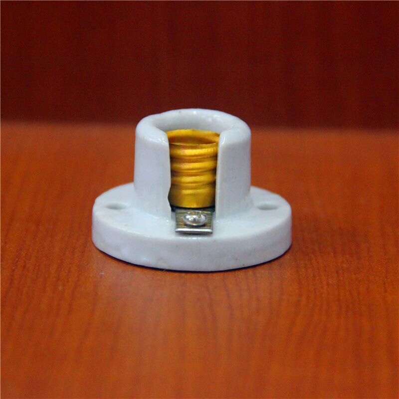 2x E10 E12 E14 Light Socket Porcelain Ceramic Screw Socket Lamp Holder Bulb Base