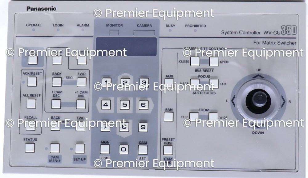 * NEW PANASONIC WV-CU350 SYSTEM CONTROLLER FOR MATRIX SWITCHER