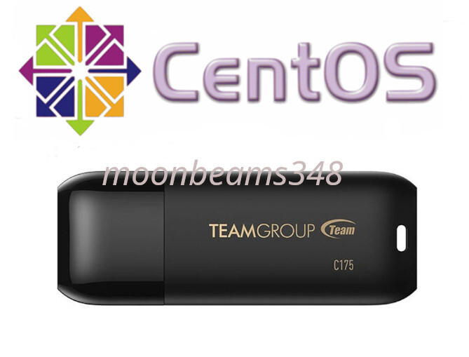 CentOS Stream Gnome 64 Bt FAST 32 Gb 3.2 USB Drive Linux Bootable Live / Install