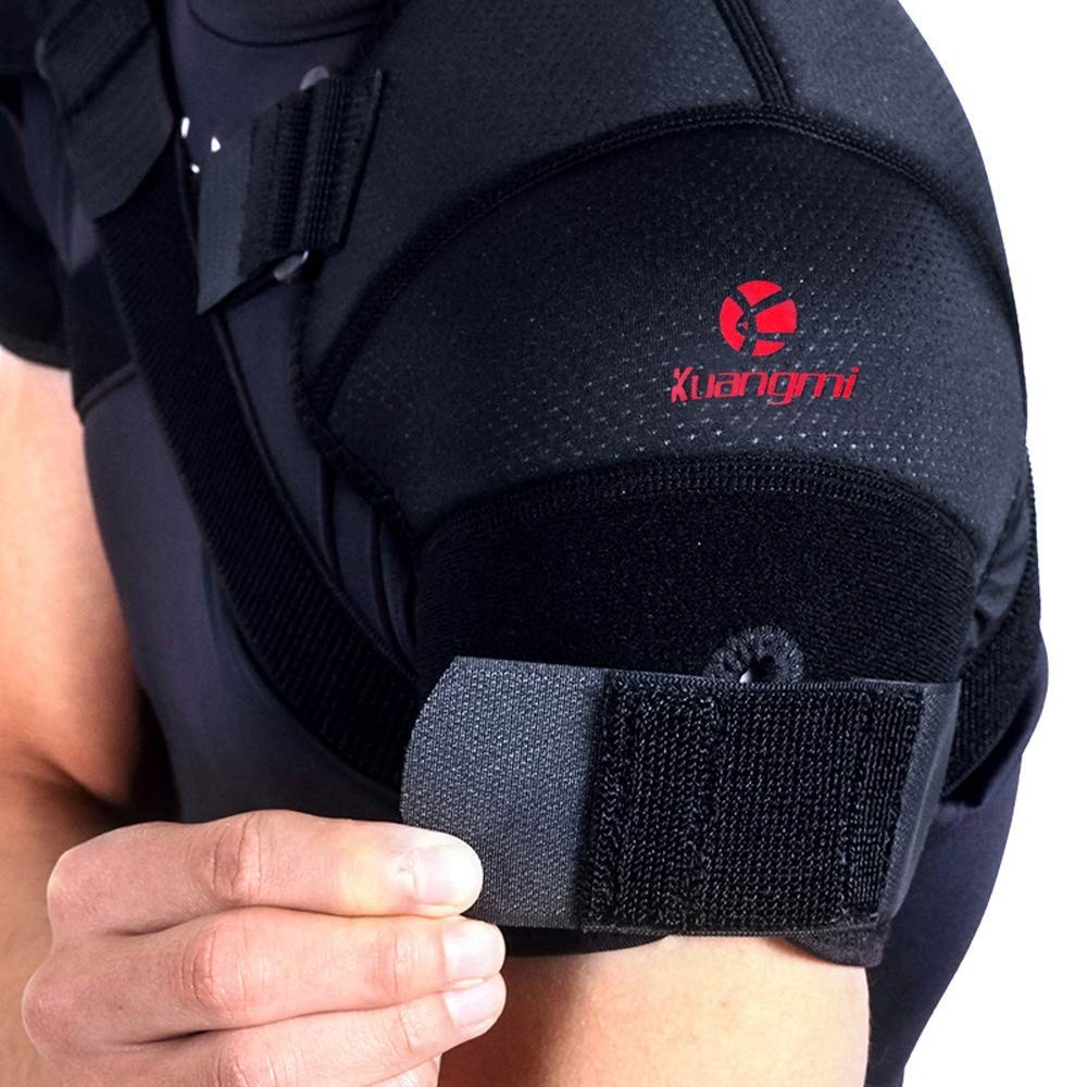 Kuangmi Double Shoulder Support Brace Strap Wrap Neoprene Protector XXL