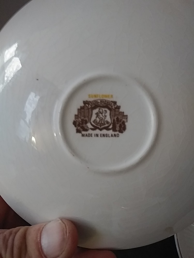 Vintage Warwick Royal Sunflower Tea Set