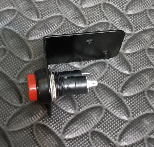 Miniature Round Push Button With Bracket New