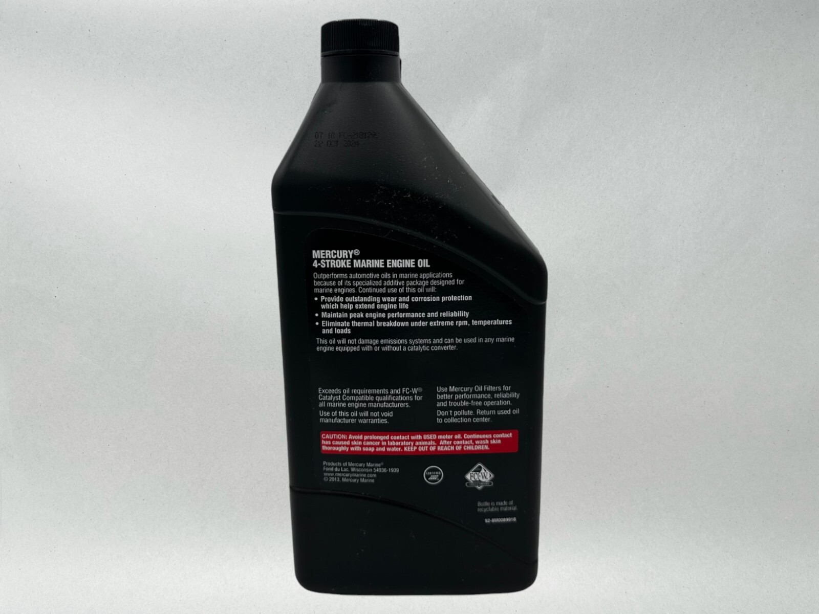 Mercury OEM SAE 25W-40 OB Oil Change Kit for Mercury 40/50/60hp EFI 8M0081916