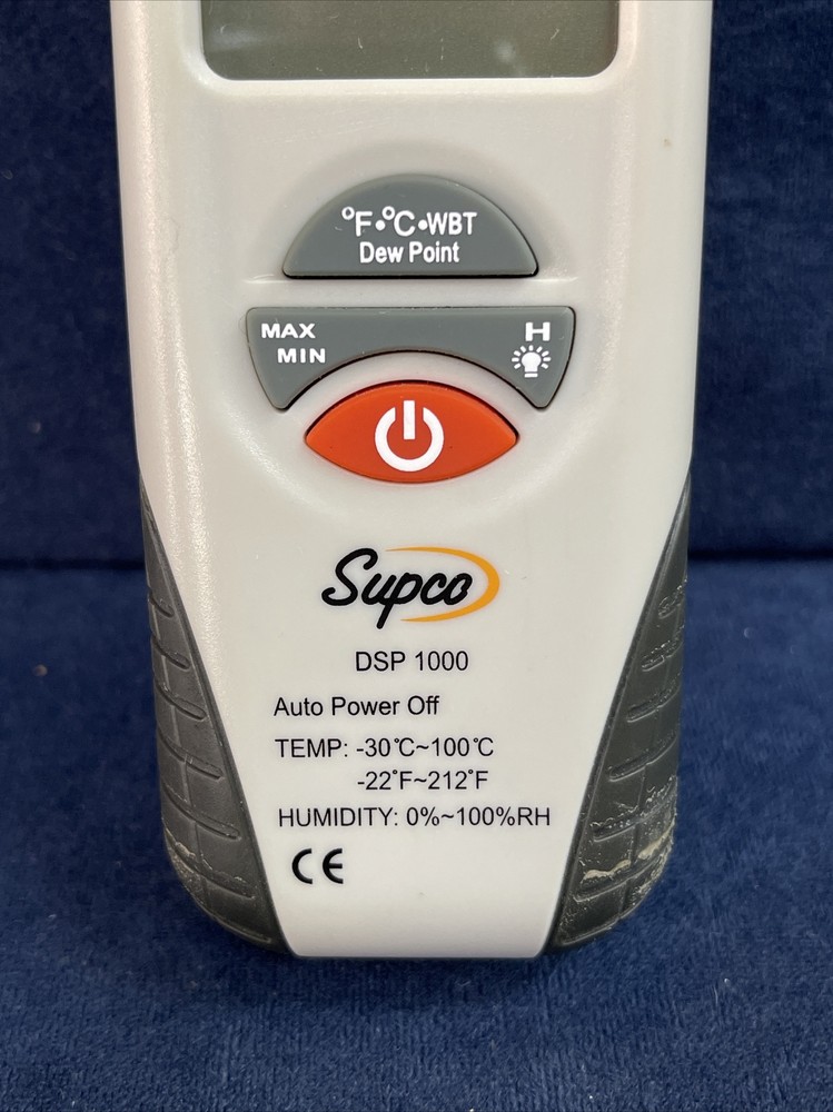 Supco DSP1000 Digital Psychrometer with Dew Point & Wet Bulb