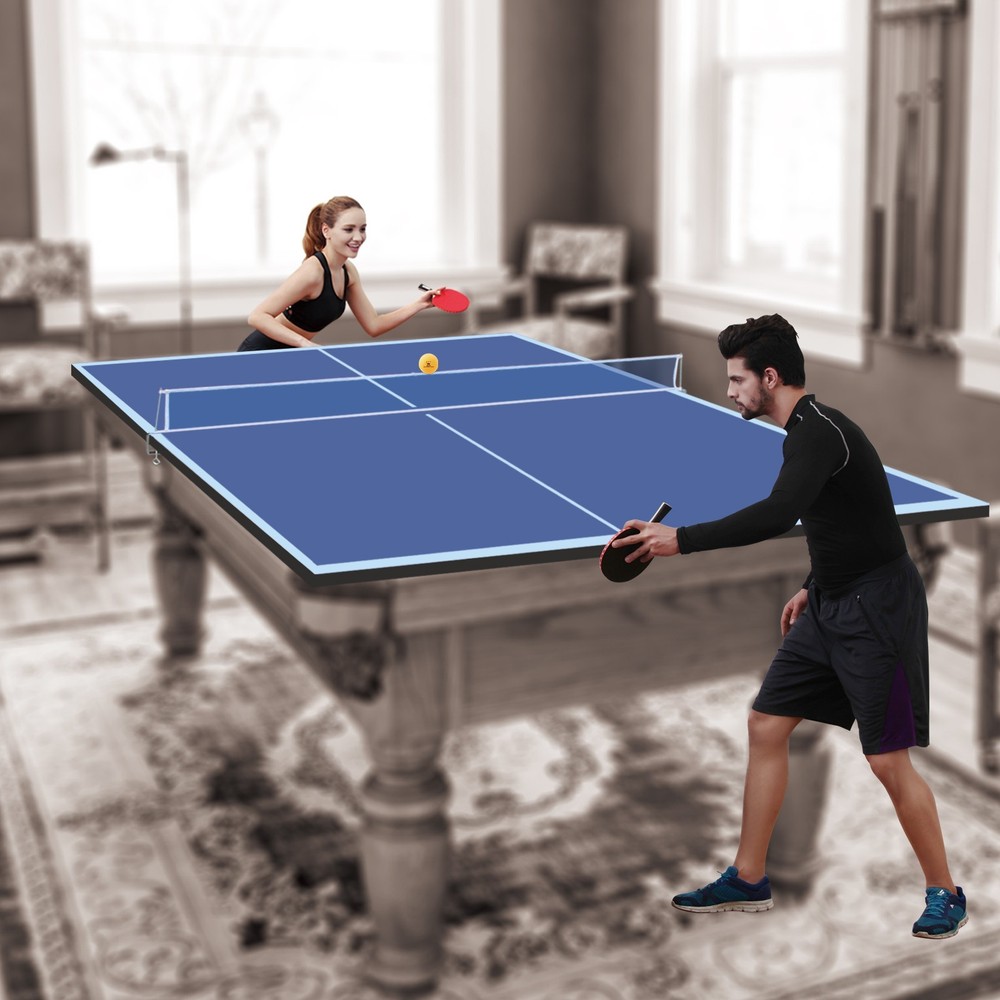 9ft Foldable Ping Pong Conversion Top – Portable Indoor Game Table