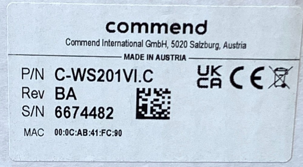 Commend C-WS201VI.C IP Station