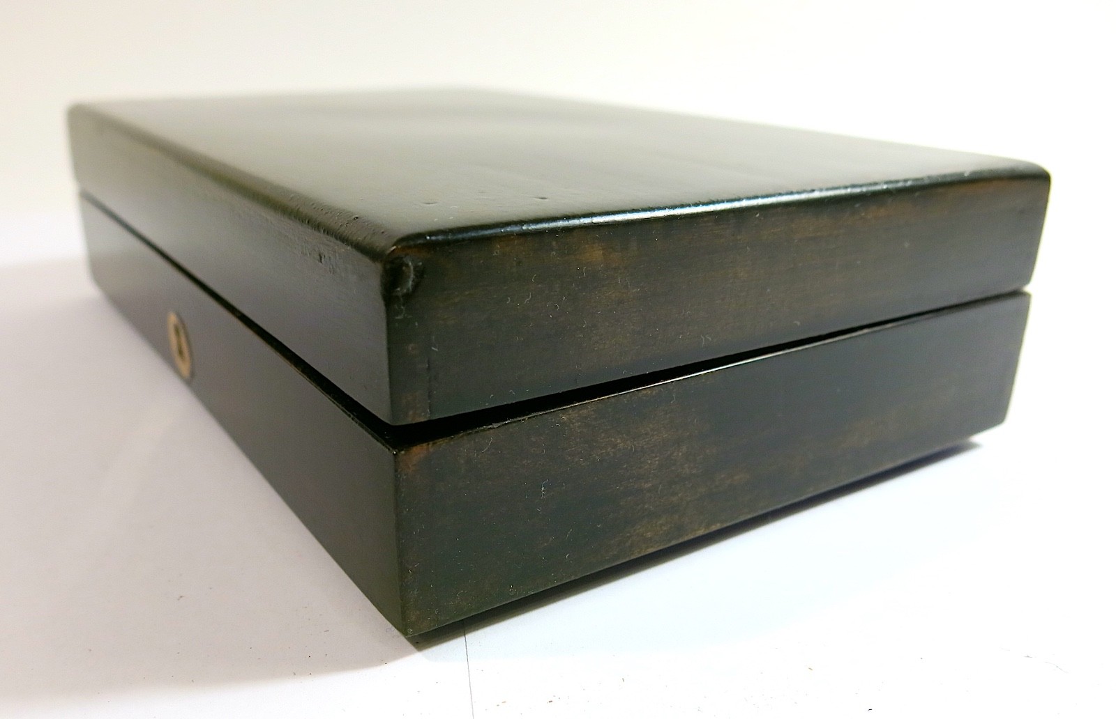 Antique late 1800s Drafting Set in Refinished Wooden Box with Lock and Key