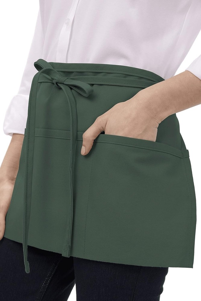 Functional Unisex Waitress Apron - Three Pockets & Tablet Holder for Servers