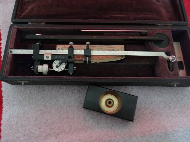 Superb Antique A. Ott Kempten Bayern Drafting Planimeter Tool Complete Set