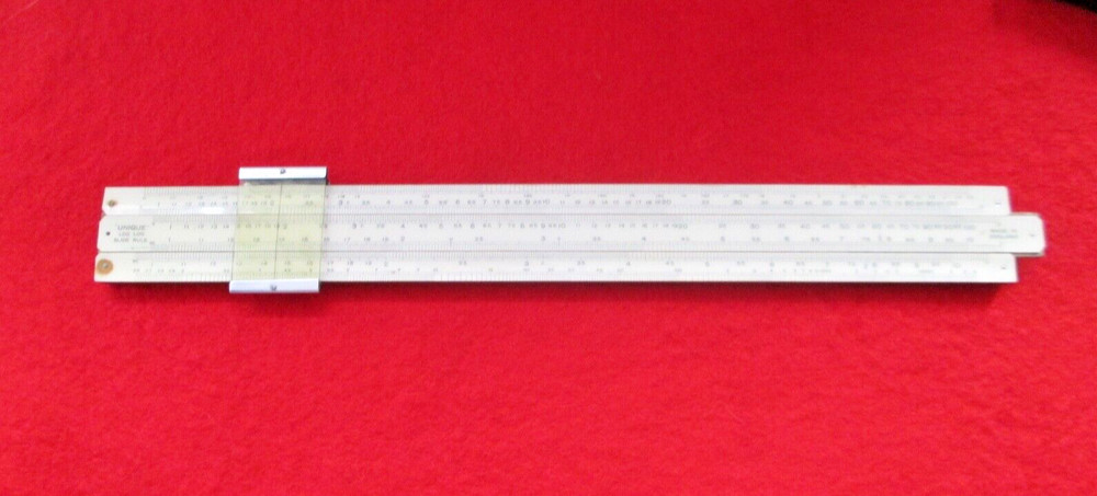 UNIQUE Log Log Slide Rule - Made In England - Boxed
