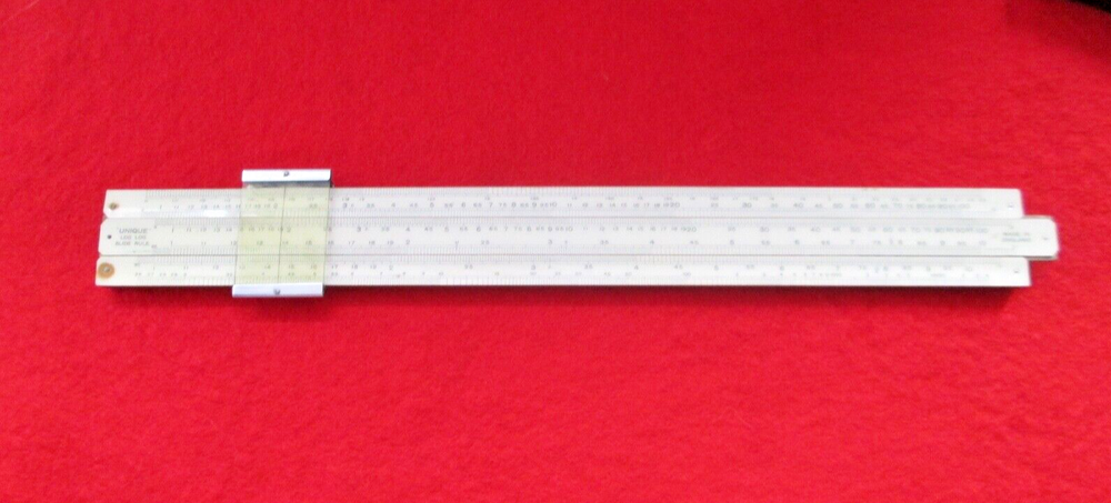 UNIQUE Log Log Slide Rule - Made In England - Boxed