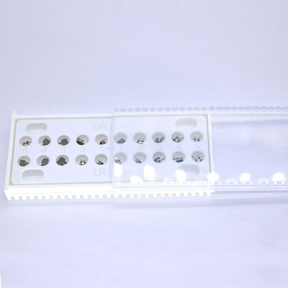 10 Kits Bondable Vertical Ortho Brackets, Roth 0.022, 3 Hooks