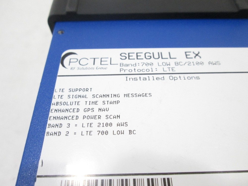 PCtel SEEGULL EX PROTOCOL: LTE. Scanning receiver with Accessories and Options!