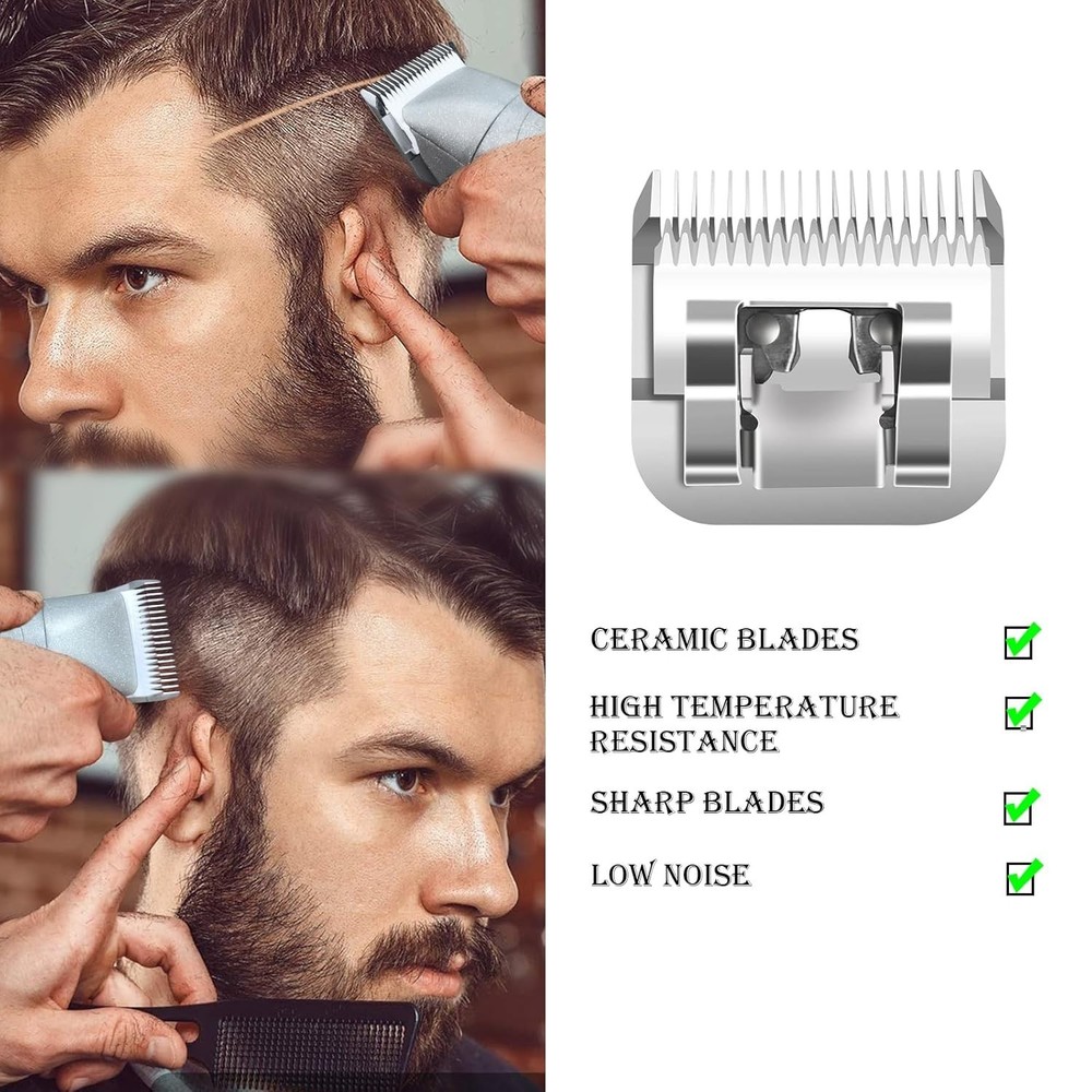 High-Performance 0A Detachable Blades for Andis/Oster Clipper Models - 2 Pack