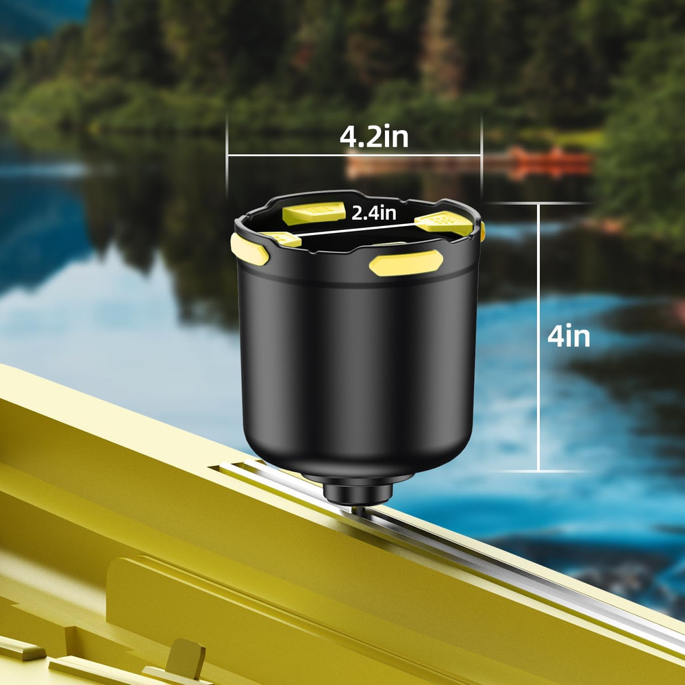 Multifunctional Kayak Cup Holder with Mount for Drinks and Tools