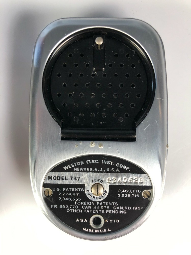 Weston Model 737 Master III Universal Exposure Light Meter With Leather Case