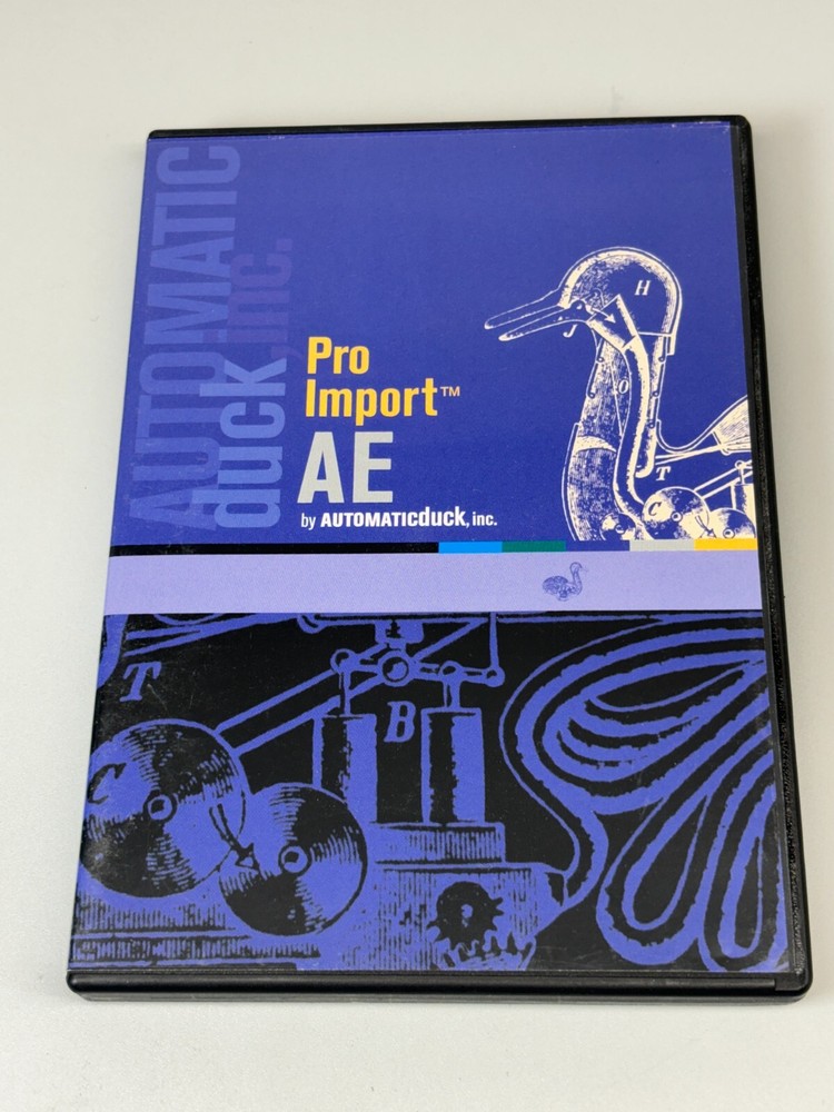 AutomaticDuck Pro Import AE 3.0 Plugin for After Effects 5.5 - Vintage Apple Mac