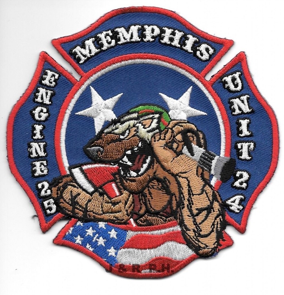Memphis  Engine-25 / Unit - 24, Tennessee  (4.5" x 4.5" size) fire patch