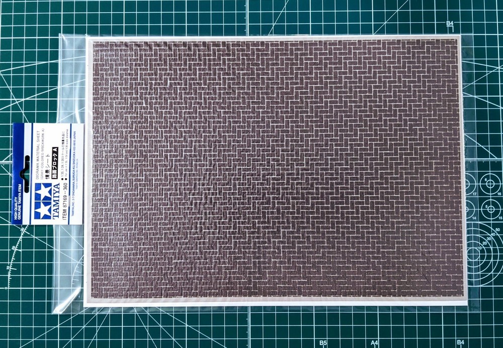 Tamiya Diorama Material Sheet Gray-Colored Brickwork 87169