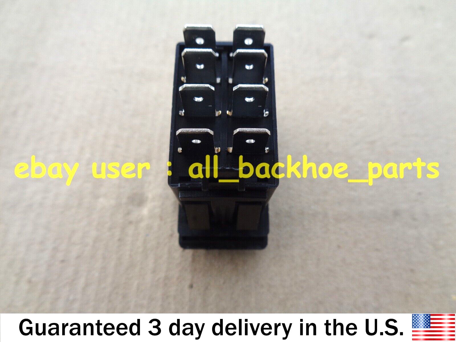 JCB BACKHOE - PANEL SWITCH, 12 V 8 PIN (PART NO. 701/60002)