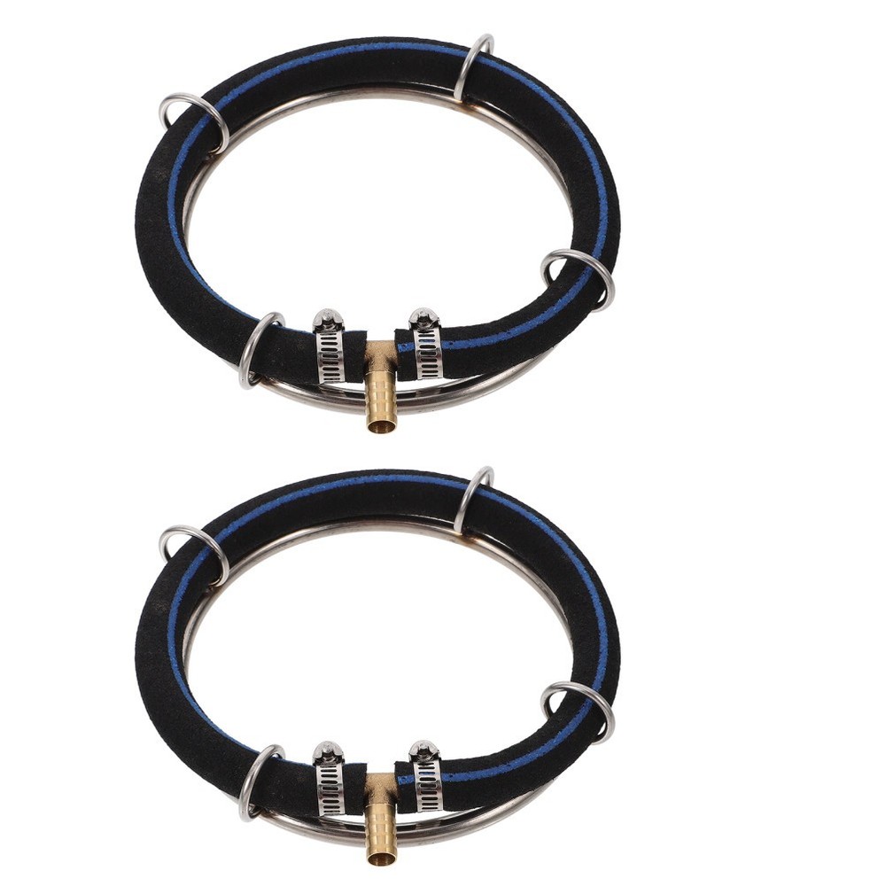 2 Pcs Fish Tank Bubbler Diffuser Ring for Aquarium Oxygenation Device