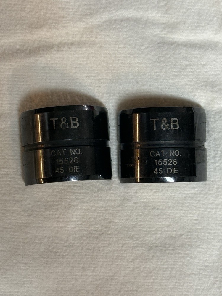 Thomas & Betts T&B 15526 Crimping Die Set-Die Code 45-New Open Box U-Style