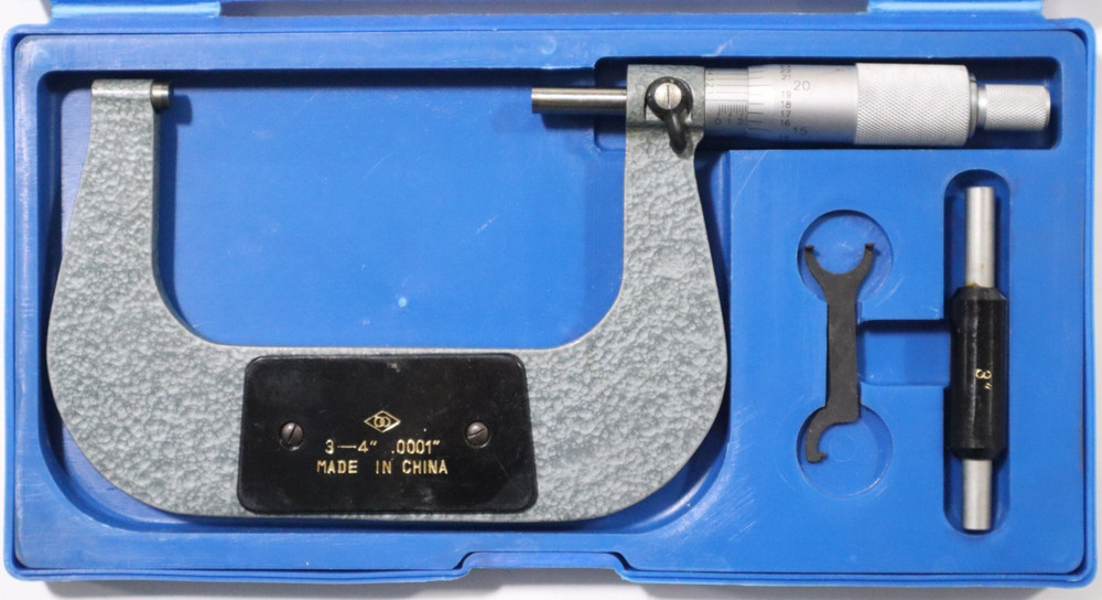 3-4" OUTSIDE MICROMETER , 0.0001" GRADUATION                      *SHELF*