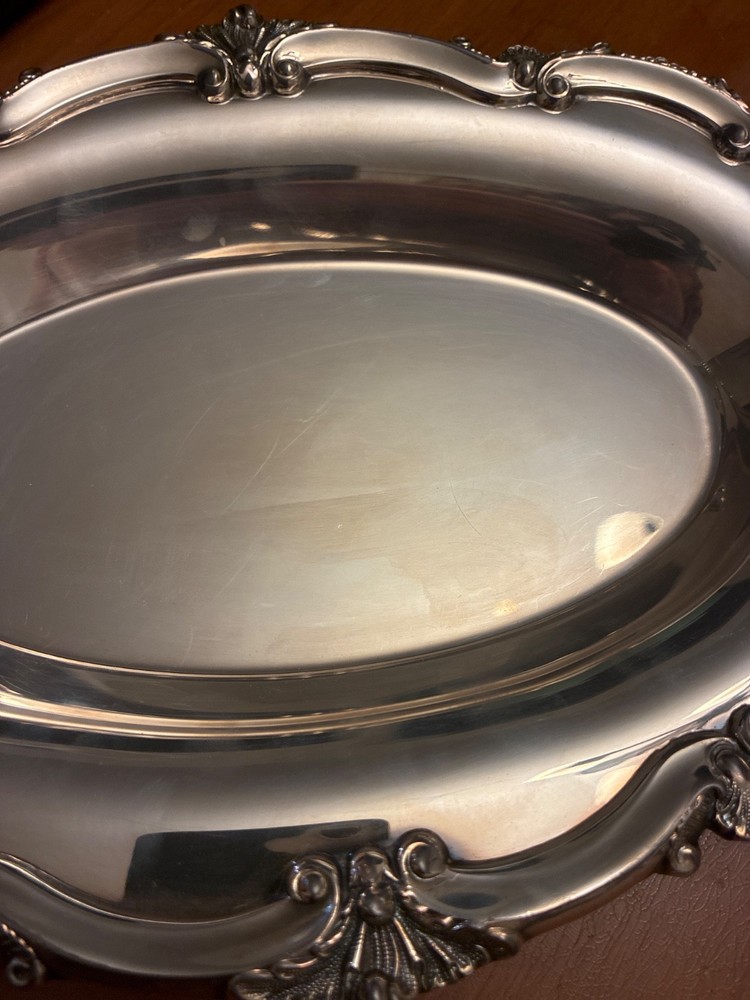 Oval Silverplated Tray #8135 Poole Silver Co