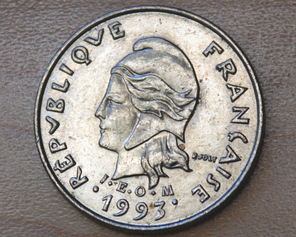 1993 French Polynesia 10 Francs